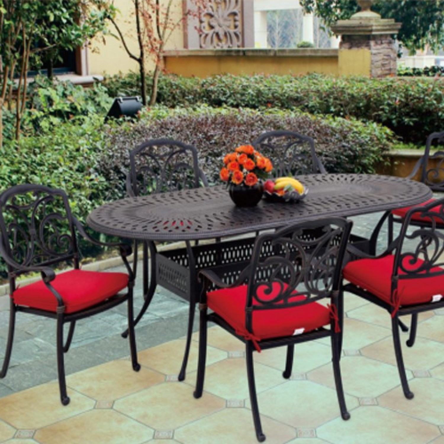 Ophelia Outdoor Dining Set Oval 